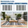 Waterproof Outdoor Rug Reversible Plastic Straw Rug, Modern Striped Outside Mat, UV-Resistant Camping Rug, Outdoor Carpet for Porch, Deck