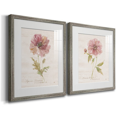 Soft Poppy - ensemble de 2 reproductions de cadres photo