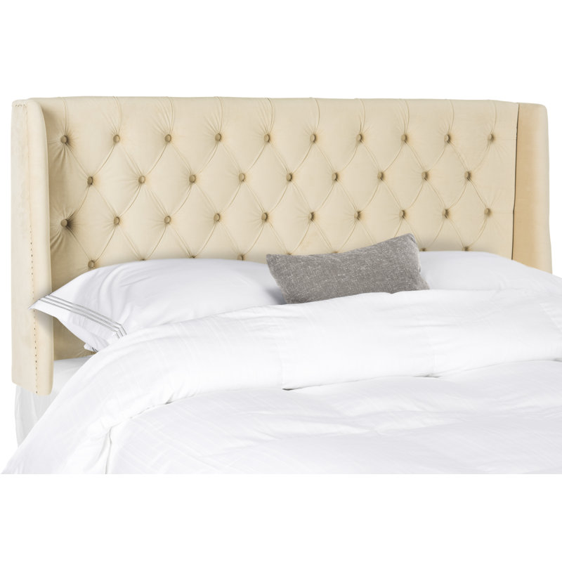Bertlinde Upholstered Headboard, Full, Velvet Buckwheat