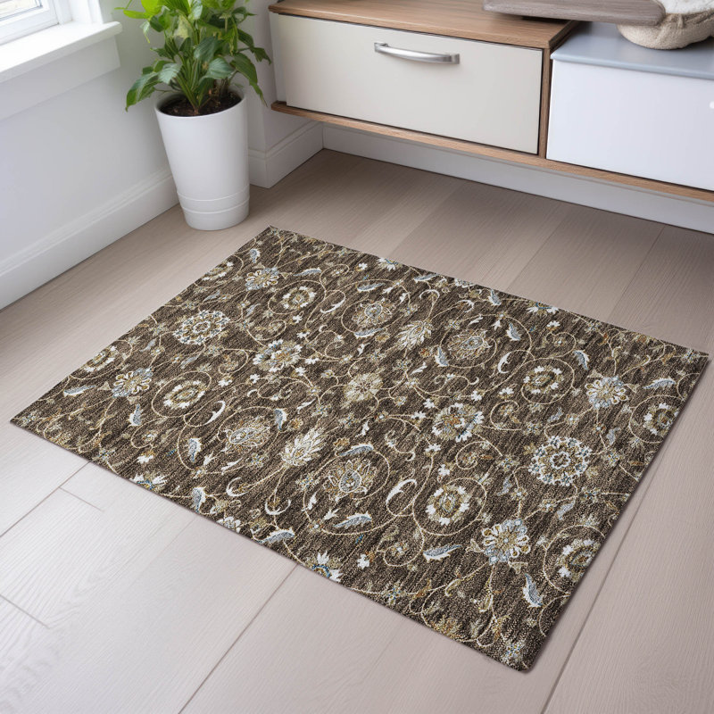 Premium Machine Washable Gurubaksh AMF1149 Moroccan Rug, Rectangle 1 pi 8 po x 2 pi 6 po