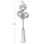 Noir / fer gris fumé + lampes sur pied de forme libre en acrylique-2079949679