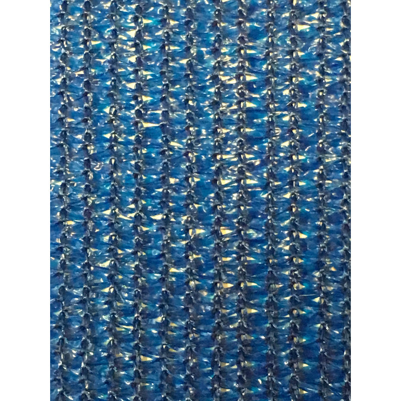 Écran tricoté en tissu d'intimité, H 69,6 po x l 144 po x P 0,5 po, Bleu