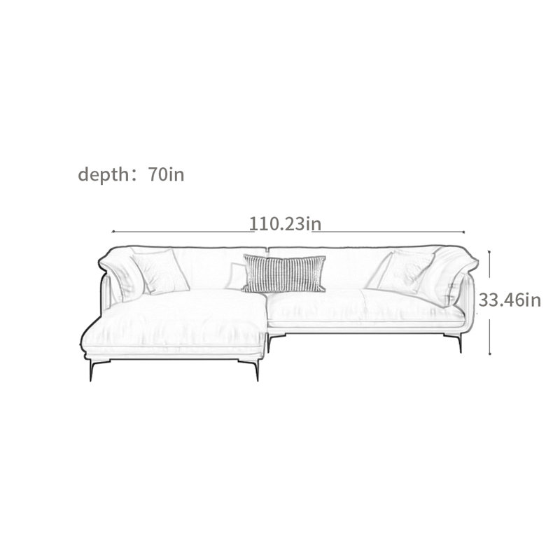 American minimalist sofa