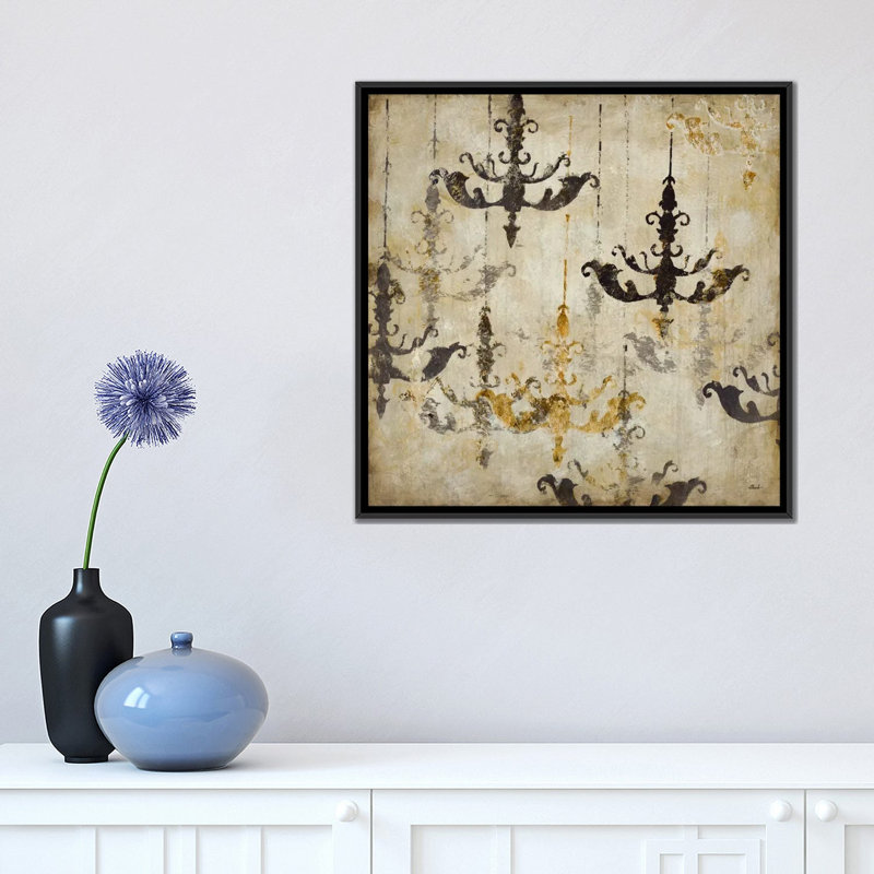 " Refined II " by Randy Hibberd, 18" H x 18" W x 1.5" D, Black Framed Canvas, No Mat