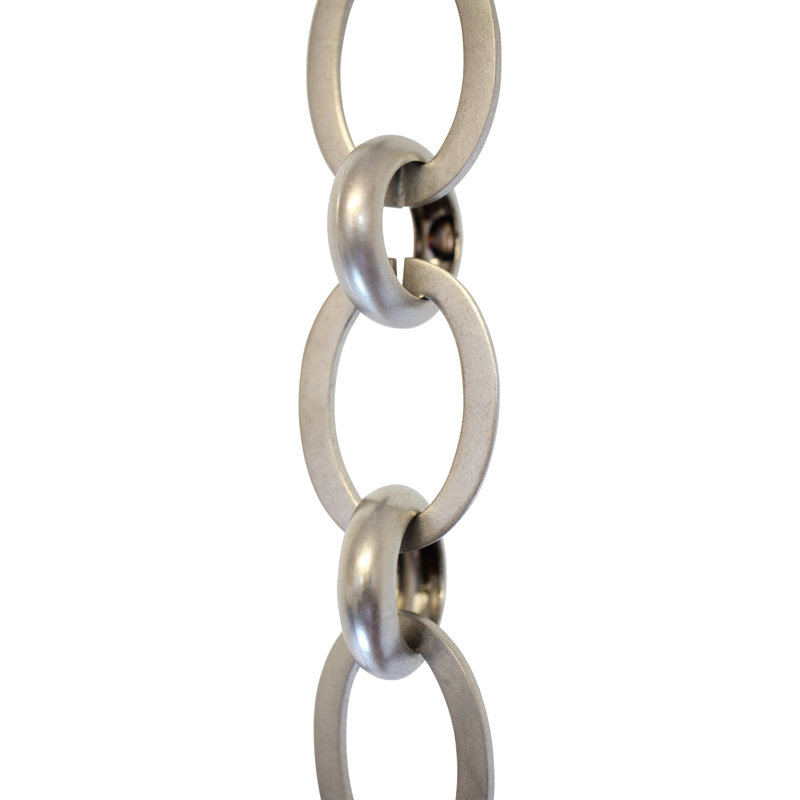 Chaîne à maillons non soudée, Nickel satiné