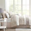 Édredon pour très grand lit 8 pièces - rosé et taupe, rembourrage, taies décoratives, coussins de broderie, édredon lavable à la machine, brodé européen-131205027-131205028