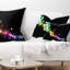 Éclairage coloré abstrait - Coussin imprimé abstrait