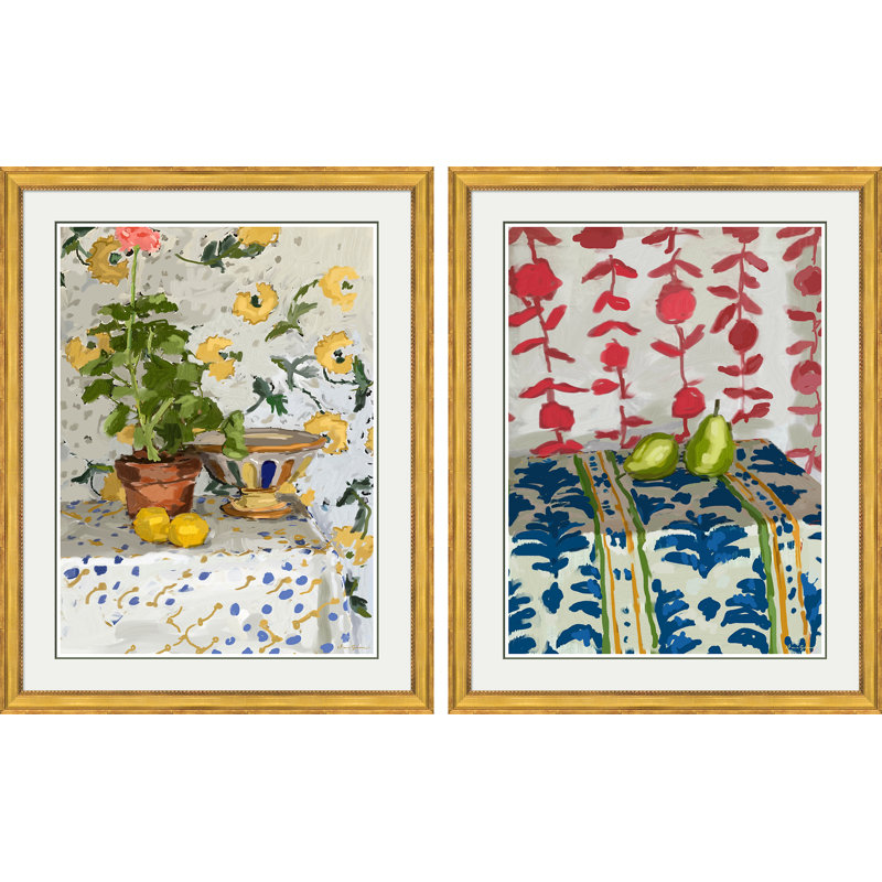 Jaipur, Flavia & Ferdinand Still Life Framed Print by Dana Gibson