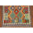 Geometric Kilim Reversible Wool Rug 4x6