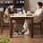 Solid wood rock plate rectangular dining table-1410956831