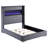 Haven Grey Upholstered Queen Bed