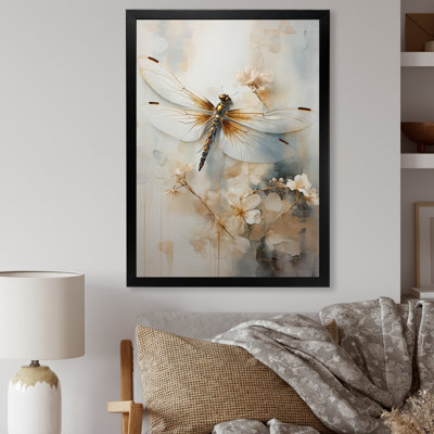 Dragonfly Delight - Dragonfly Framed Canvas Print