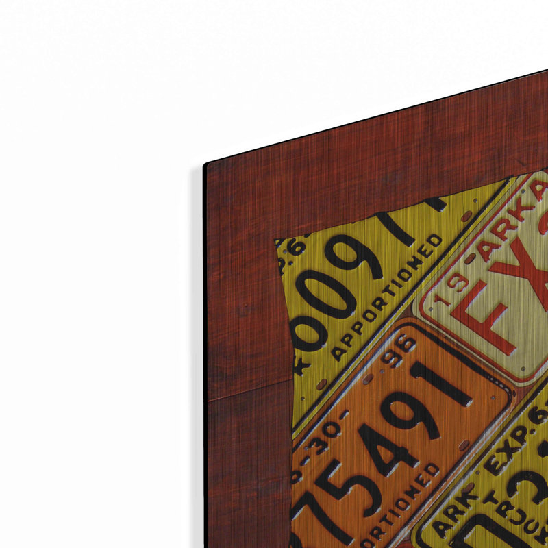«Arkansas Map» par Design Turnpike, H 24 po x l 24 po