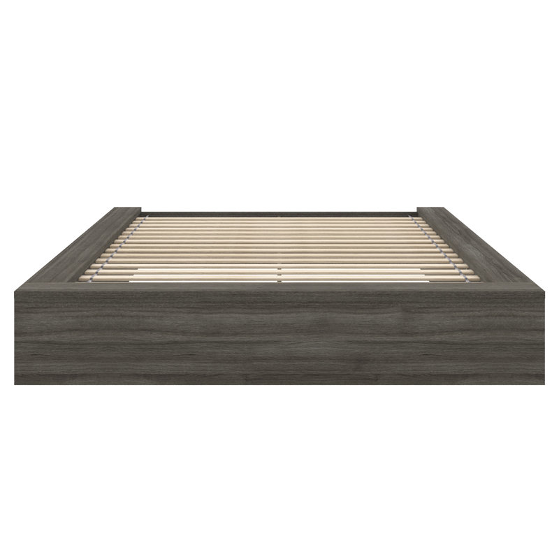 Hamdija Platform Bed, Queen, Gray Oak