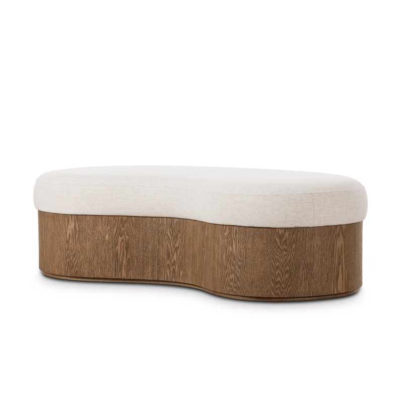 CELESTE Upholstered Bench, Crypton Nomad Snow