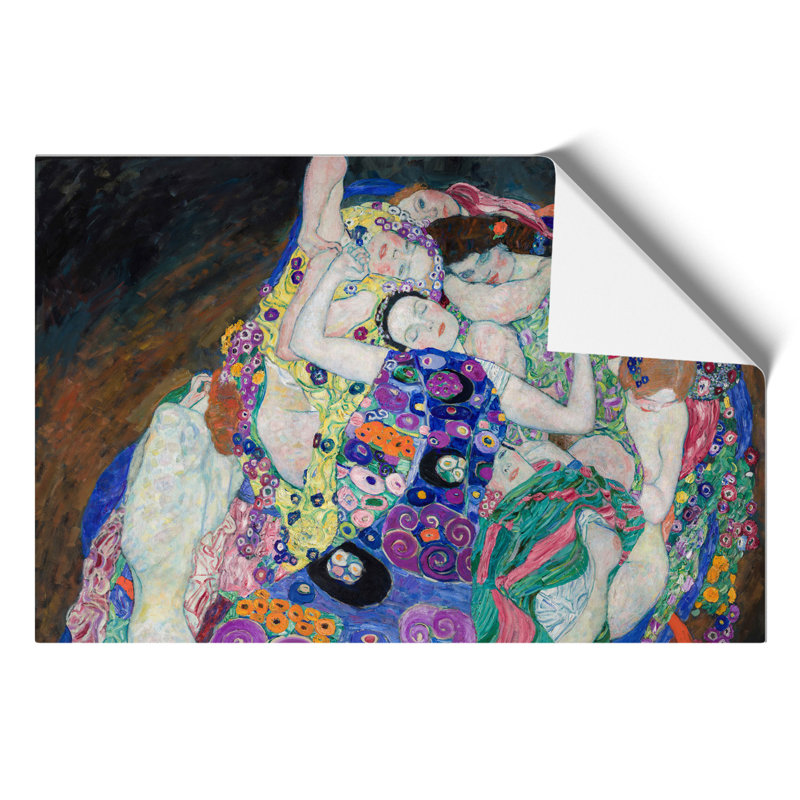 The Maiden by Gustav Klimt - Unframed Painting, 30cm H x 42cm W x 0.1cm D