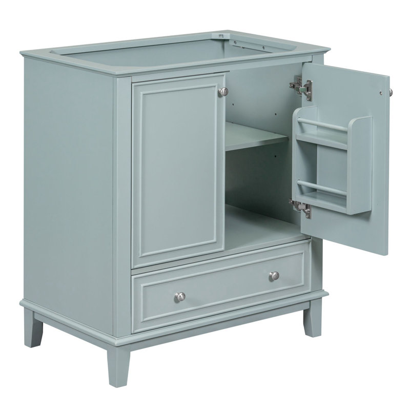 Meuble-lavabo de salle de bain sans lavabo, Vert
