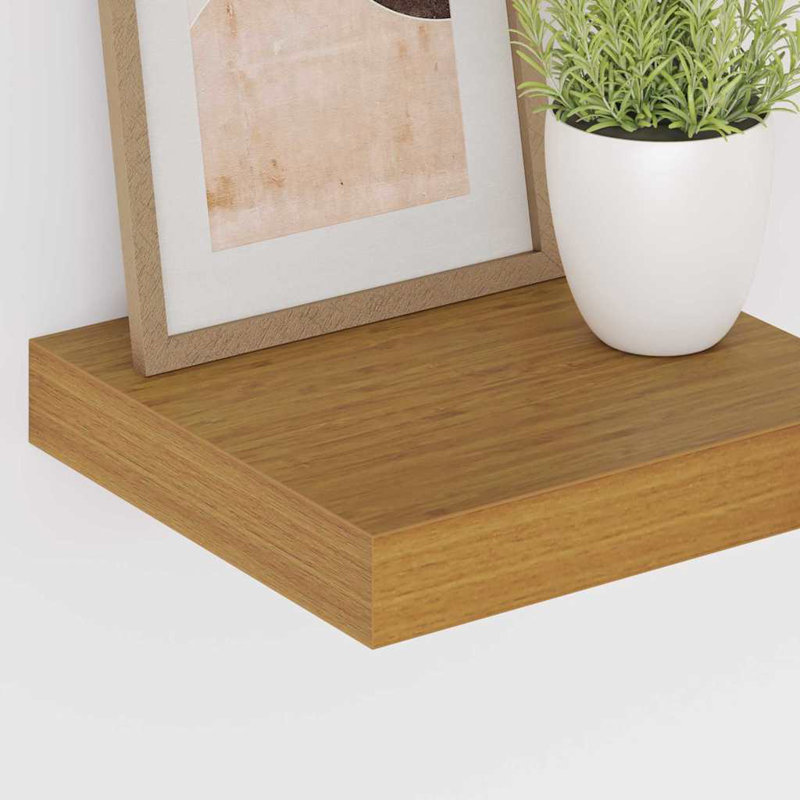 Floating Shelf, Beige, 4cm H x 23cm W x 23.5cm D