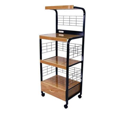 59.5" Tall 3-Tier Microwave Kitchen Cart by Hokku Designs