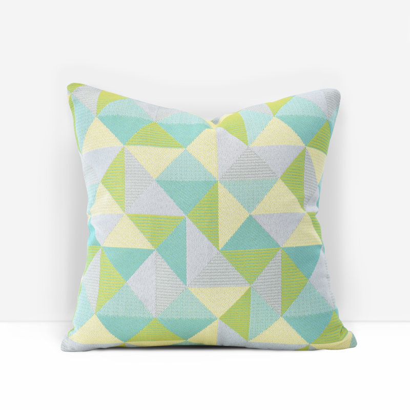 Housse de coussin d'extérieur carré Pacifica, Lagon Ruskin, 18 po x 18 po