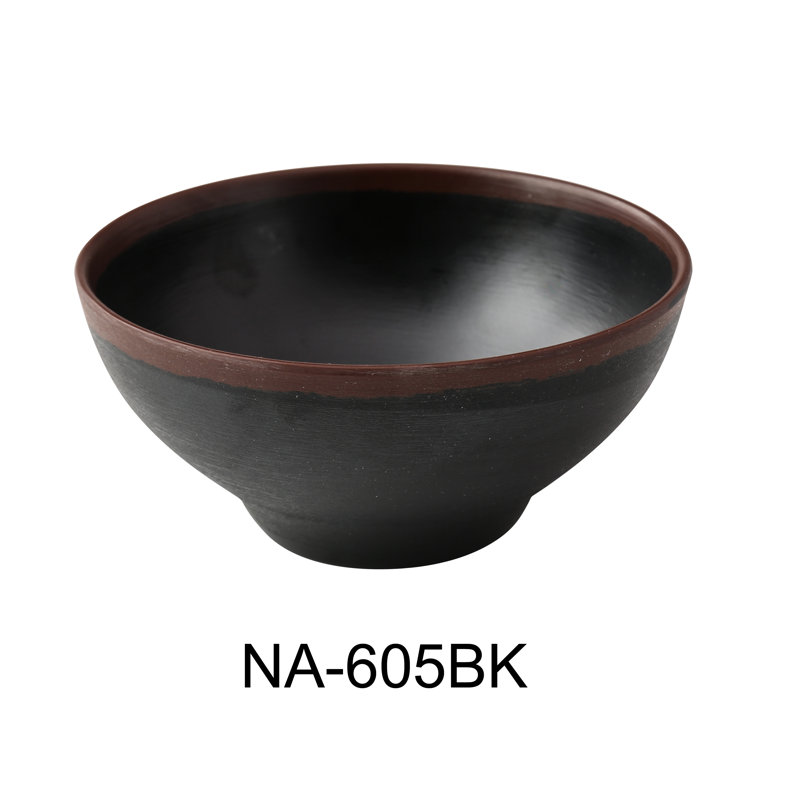 Nature Art 16 Dining Bowl, Black