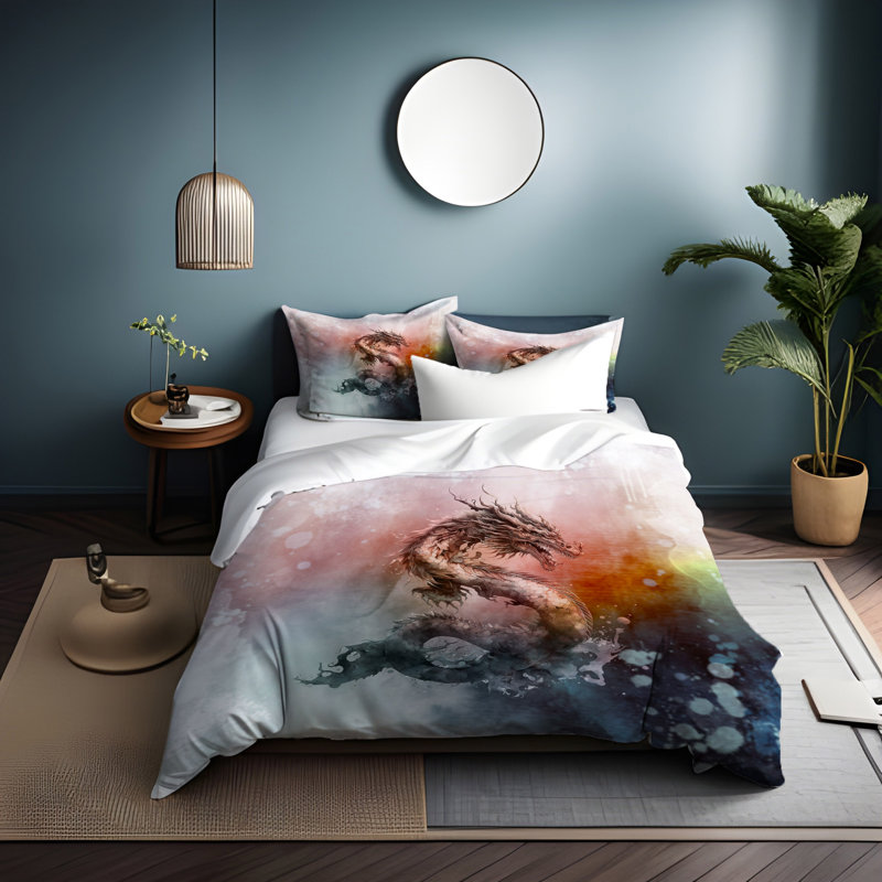 Polyester Duvet Cover, King Duvet Cover + 2 King Shams