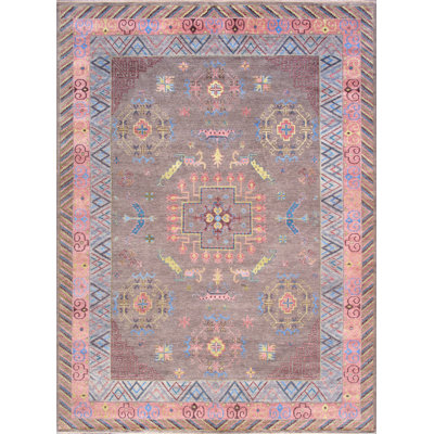 Khotan Handmade Wool Geometric Area Rug