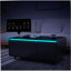 Table basse moderne avec réfrigérateur et congélateur intégrés, haut-parleur Bluetooth, chargement sans fil, panneau de commande tactile, port USB, protection pour prise de courant, lumière d'ambiance, noir-961513303