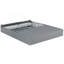 Base de lit pliable avec sommier tapissier en métal, mobilier de chambre à coucher moderne, gris-116156788