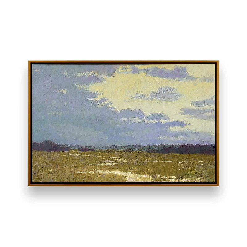 «Lemonade Skies», reproduction sur toile, Cadre flottant or poli, H 10 po x l 14 po x P 1,75 po