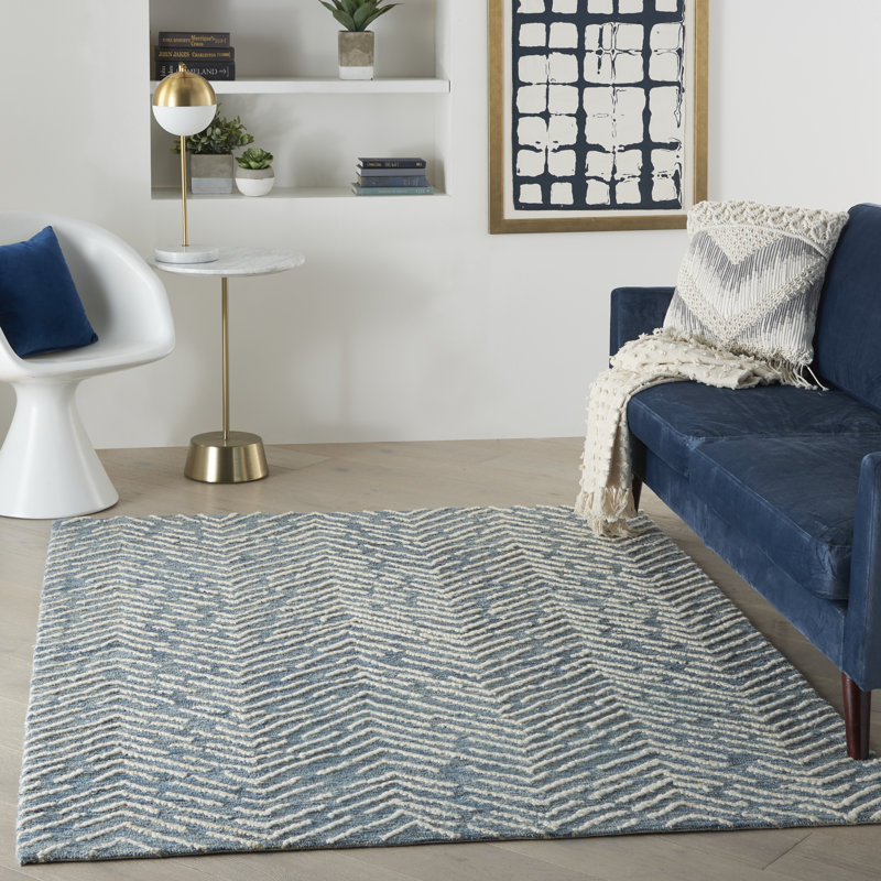 Jambi Chevron Hand Woven Area Rug, Rectangle 114 x 175cm 