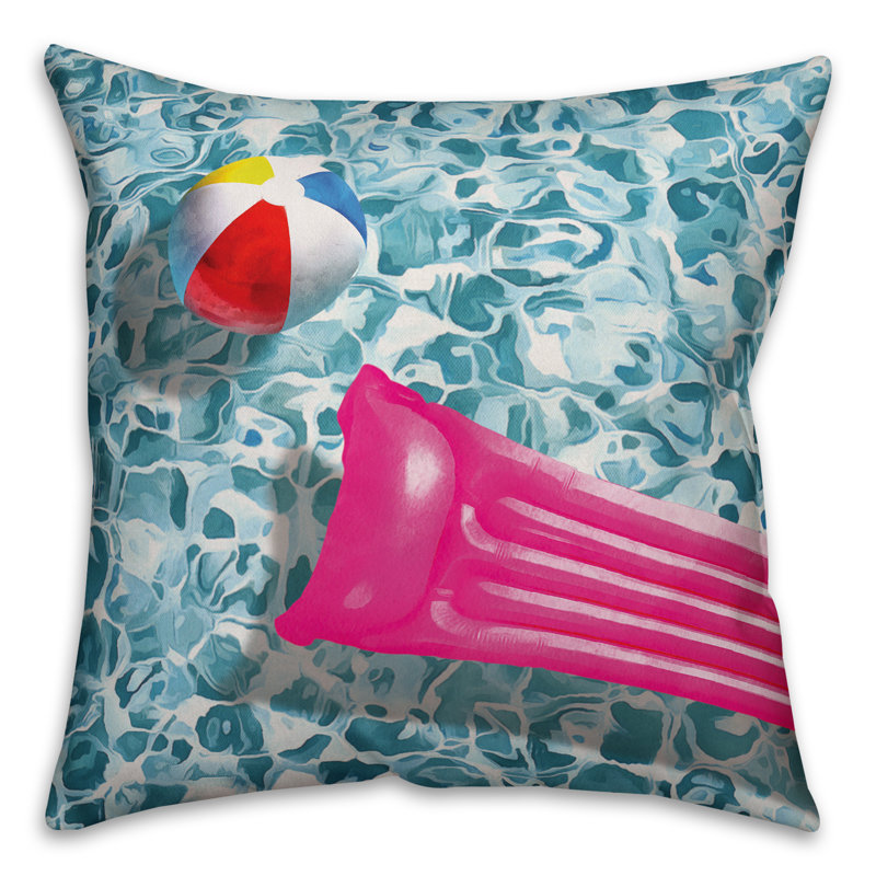 Summer Fun Reversible Throw Pillow