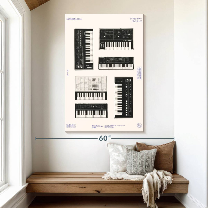 Abarca Synthesizers, 51" H x 34" W