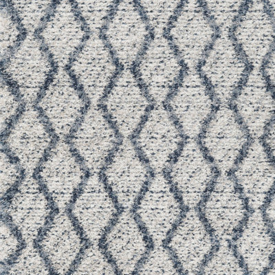 Tapis gris/bleu zone contemporaine