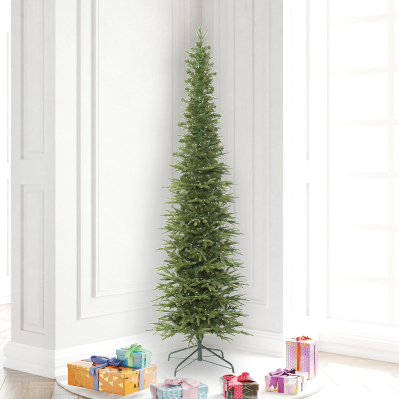 Sapin de Noël artificiel filiforme vert, 6,5 pi x l 28 po