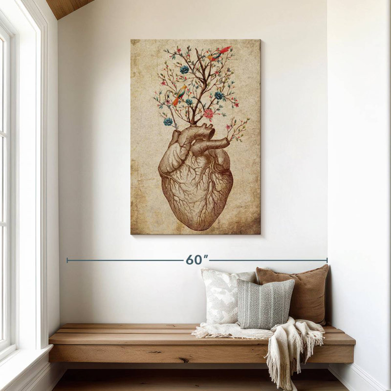 Keiri Heart Spring Floral, 45" H x 30" W