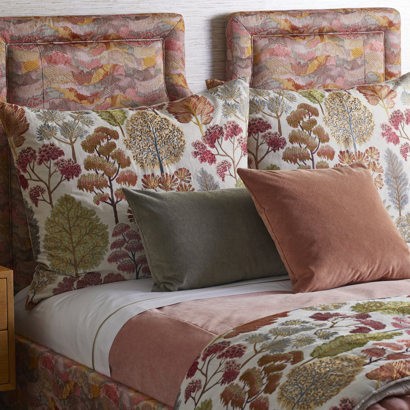 Arcadia Embroidered Throw Blanket