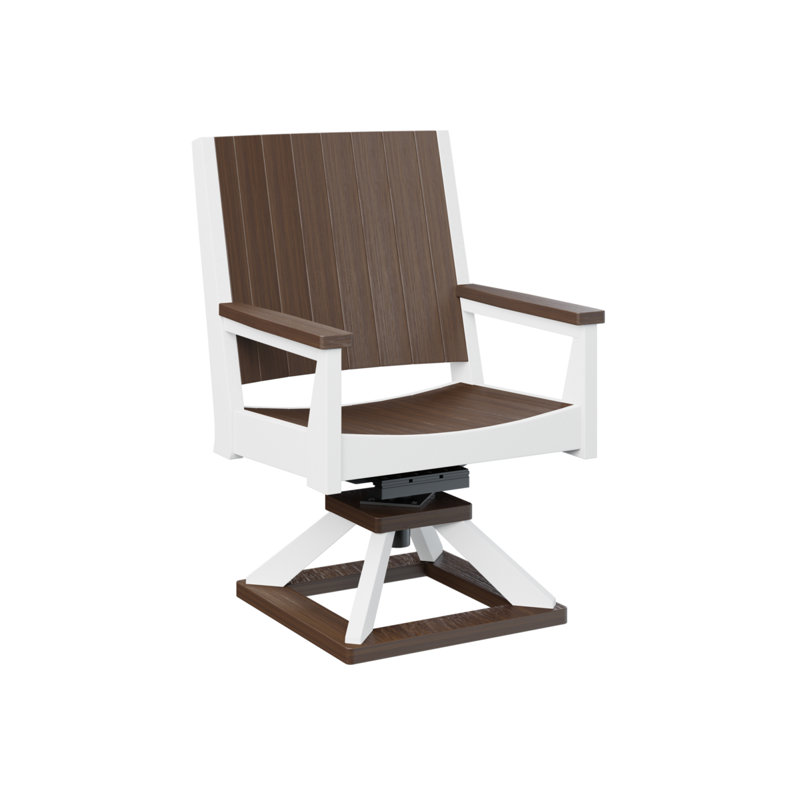 Chaise de salle à manger pivotante Shahen, Imbuia