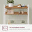 Kitchen Storage Rack With Power Outlet, Coffee Bar, Baker's Rack, With Metal Wire Panel,For Microwave, Steel Frame-1442411294-1442411298