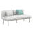 65.5'' Wide Aluminum Loveseat with Cushions-1234829282-1234829281