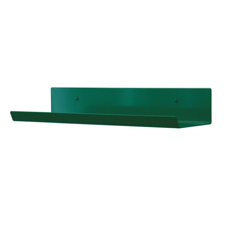 Metal Floating Shelf, 3" H x 16" W x 5.37" D, Emerald