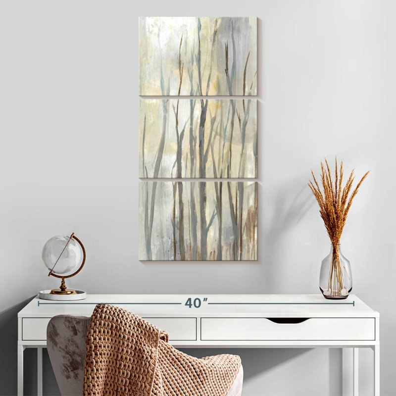 Wispy Birches II, H 32 po x l 15 po