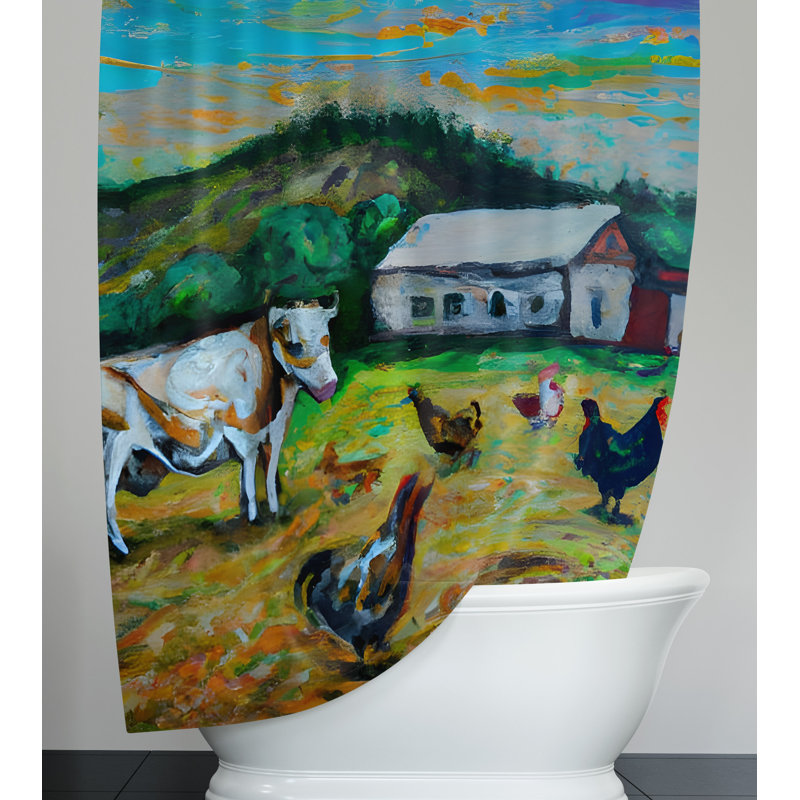 Rideau de douche Allsun, H 72 po x l 70 po