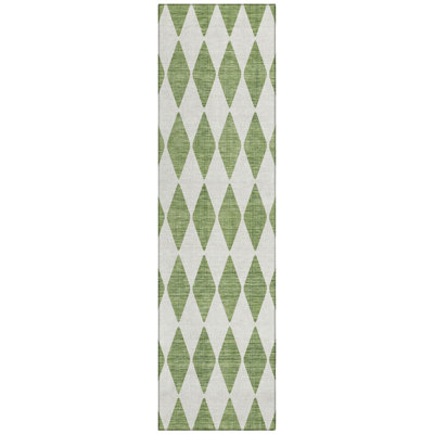 Fayme Washable Geometric Indoor / Outdoor Rug