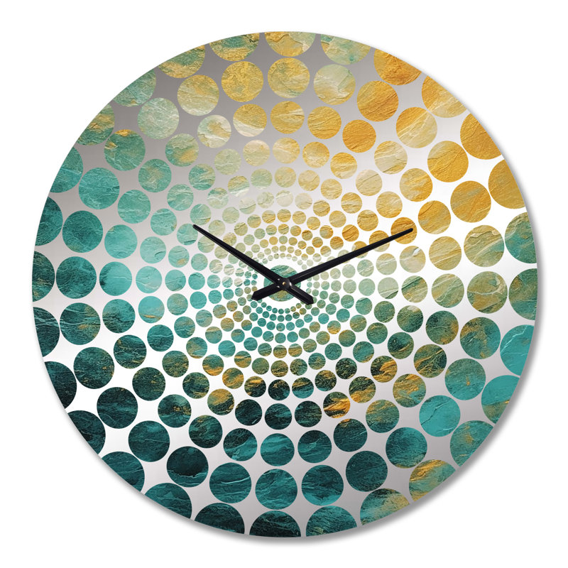 Saadiq - Horloge murale peinture abstraite, Très grand