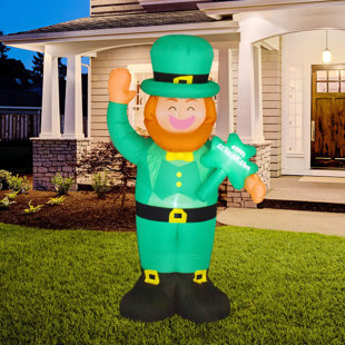 Présentoir lumineux gonflable avec lutin