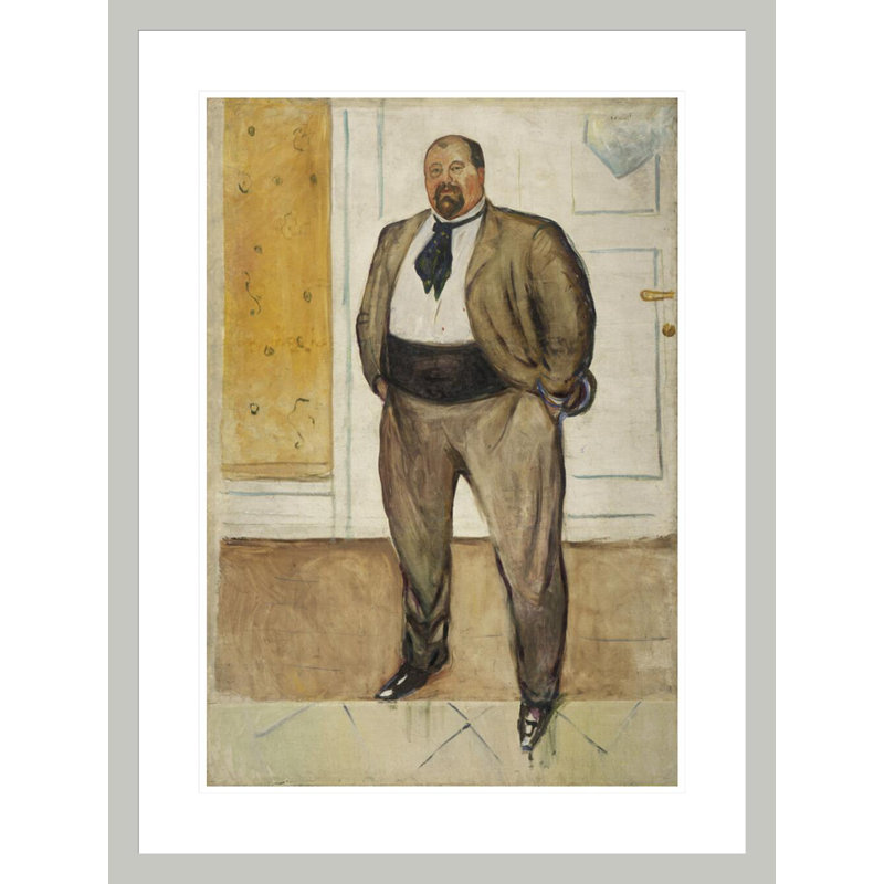 «Consul Christen Sandberg» par Edvard Munch, impression giclée sur cadre, 29.5" H x 22.26" W