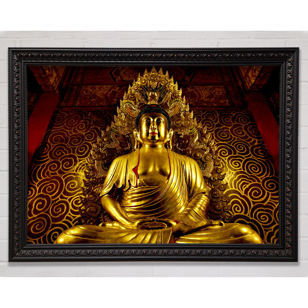 Thai Silveren Buddha - Druck