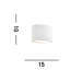 Bain Ceramic Flush Mounted Sconce