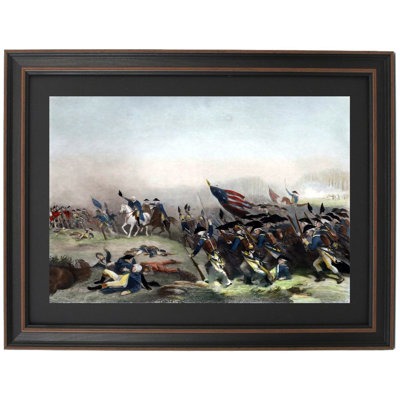 The Battle Of Princeton By Alonzo Chappel